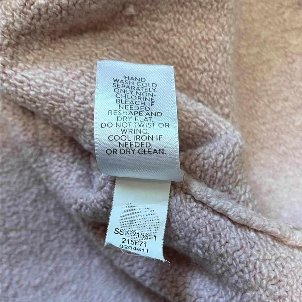 Relaxed Hooded Knit Pullover in Dusty Pink - Picture 11 of 11